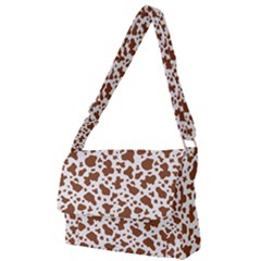 Animal Skin - Brown Cows Are Funny And Brown And White Full Print Messenger Bag (s) by DinzDas