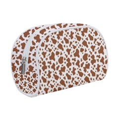 Animal Skin - Brown Cows Are Funny And Brown And White Makeup Case (small) by DinzDas