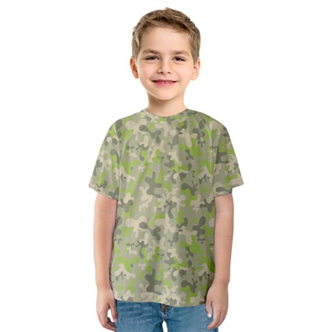 Camouflage Urban Style And Jungle Elite Fashion Kids  Sport Mesh Tee by DinzDas