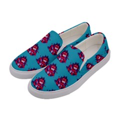 Little Devil Baby - Cute And Evil Baby Demon Women s Canvas Slip Ons by DinzDas