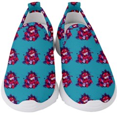 Little Devil Baby - Cute And Evil Baby Demon Kids  Slip On Sneakers by DinzDas