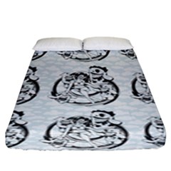 Monster Party - Hot Sexy Monster Demon With Ugly Little Monsters Fitted Sheet (king Size) by DinzDas