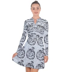 Monster Party - Hot Sexy Monster Demon With Ugly Little Monsters Long Sleeve Panel Dress by DinzDas