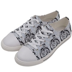 Monster Party - Hot Sexy Monster Demon With Ugly Little Monsters Women s Low Top Canvas Sneakers by DinzDas