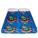 Monster And Cute Monsters Fight With Snake And Cyclops Fitted Sheet (King Size) View1