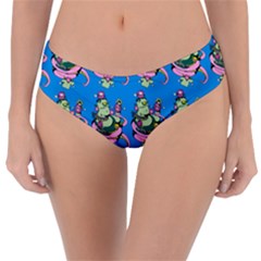 Monster And Cute Monsters Fight With Snake And Cyclops Reversible Classic Bikini Bottoms by DinzDas