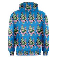 Monster And Cute Monsters Fight With Snake And Cyclops Men s Overhead Hoodie by DinzDas