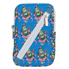 Monster And Cute Monsters Fight With Snake And Cyclops Belt Pouch Bag (small) by DinzDas