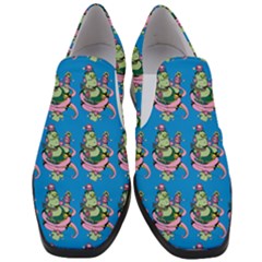 Monster And Cute Monsters Fight With Snake And Cyclops Women Slip On Heel Loafers by DinzDas