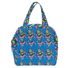 Monster And Cute Monsters Fight With Snake And Cyclops Boxy Hand Bag by DinzDas