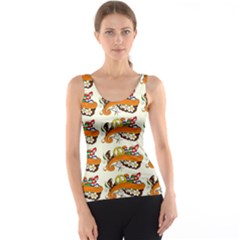 Love And Flowers And Peace Fo All Hippies Tank Top by DinzDas
