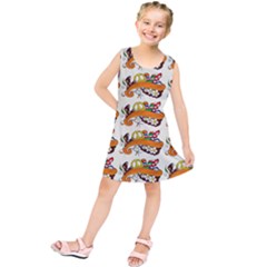 Love And Flowers And Peace Fo All Hippies Kids  Tunic Dress by DinzDas