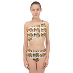 Love And Flowers And Peace Fo All Hippies Spliced Up Two Piece Swimsuit by DinzDas