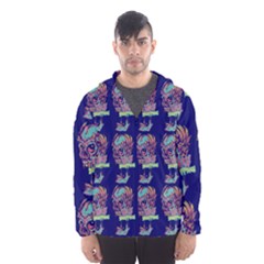 Jaw Dropping Horror Hippie Skull Men s Hooded Windbreaker by DinzDas