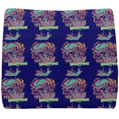 Jaw Dropping Horror Hippie Skull Seat Cushion by DinzDas