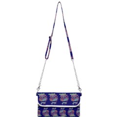 Jaw Dropping Horror Hippie Skull Mini Crossbody Handbag