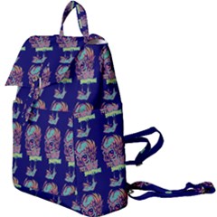 Jaw Dropping Horror Hippie Skull Buckle Everyday Backpack by DinzDas