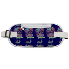 Jaw Dropping Horror Hippie Skull Rounded Waist Pouch by DinzDas