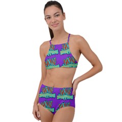 Jaw Dropping Comic Big Bang Poof High Waist Tankini Set by DinzDas