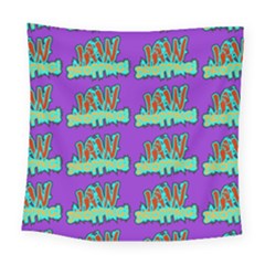 Jaw Dropping Comic Big Bang Poof Square Tapestry (large) by DinzDas