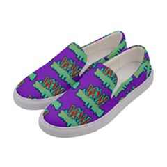 Jaw Dropping Comic Big Bang Poof Women s Canvas Slip Ons by DinzDas