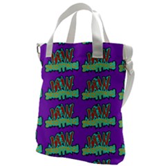 Jaw Dropping Comic Big Bang Poof Canvas Messenger Bag by DinzDas