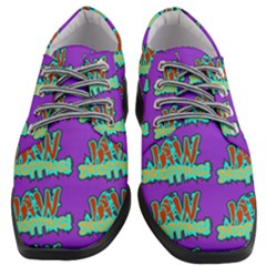 Jaw Dropping Comic Big Bang Poof Women Heeled Oxford Shoes by DinzDas