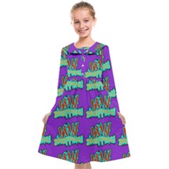 Jaw Dropping Comic Big Bang Poof Kids  Midi Sailor Dress by DinzDas