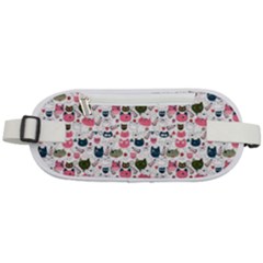 Adorable Seamless Cat Head Pattern01 Rounded Waist Pouch