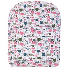 Adorable Seamless Cat Head Pattern01 Full Print Backpack by TastefulDesigns
