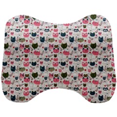 Adorable Seamless Cat Head Pattern01 Head Support Cushion