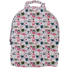 Adorable Seamless Cat Head Pattern01 Mini Full Print Backpack