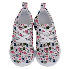 Adorable Seamless Cat Head Pattern01 Running Shoes