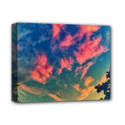  Brushstroke Skies Deluxe Canvas 14  X 11  (stretched) by okhismakingart