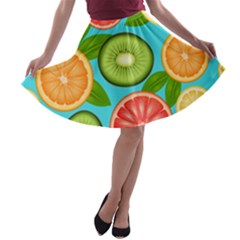 Fruit Love A-line Skater Skirt by designsbymallika