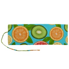 Fruit Love Roll Up Canvas Pencil Holder (m) by designsbymallika