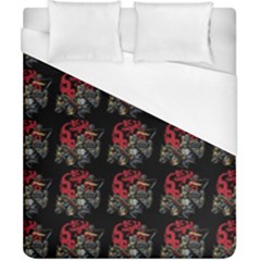 Middle Ages Knight With Morning Star And Horse Duvet Cover (california King Size) by DinzDas