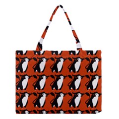  Bull In Comic Style Pattern - Mad Farming Animals Medium Tote Bag by DinzDas