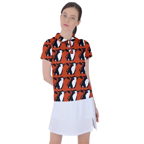  Bull In Comic Style Pattern - Mad Farming Animals Women s Polo Tee by DinzDas