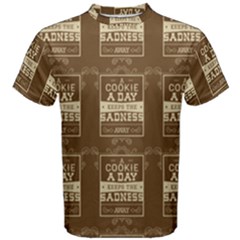 A Cookie A Day Keeps Sadness Away Men s Cotton Tee by DinzDas