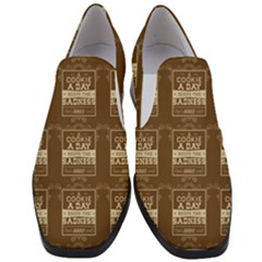 A Cookie A Day Keeps Sadness Away Women Slip On Heel Loafers by DinzDas