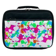 Bright Multicolored Abstract Print Lunch Bag by dflcprintsclothing