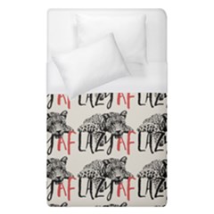 Lazy Af Panther - Lazy Fool Leopard Duvet Cover (single Size) by DinzDas