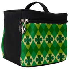 St Patricks Pattern Make Up Travel Bag (big) by designsbymallika