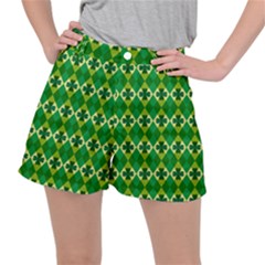 St Patricks Pattern Ripstop Shorts by designsbymallika