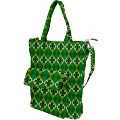 St Patricks Pattern Shoulder Tote Bag by designsbymallika