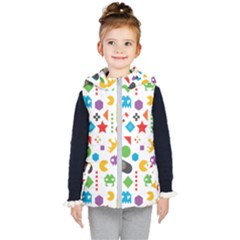 Gamer Kids  Hooded Puffer Vest by designsbymallika