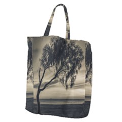 Coast Sunset Scene, Montevideo, Uruguay Giant Grocery Tote by dflcprintsclothing