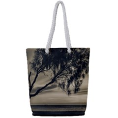Coast Sunset Scene, Montevideo, Uruguay Full Print Rope Handle Tote (small) by dflcprintsclothing
