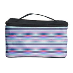 Pastel Lines, Bars Pattern, Pink, Light Blue, Purple Colors Cosmetic Storage by Casemiro